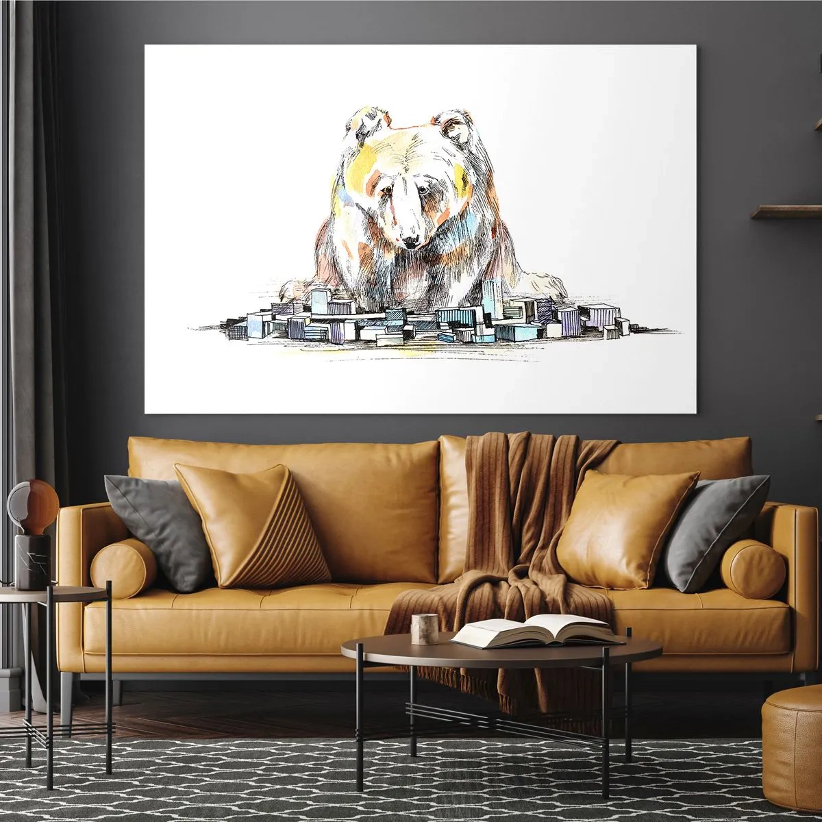 Üveg kép - Hogy lehet így élni? - 100x70 cm