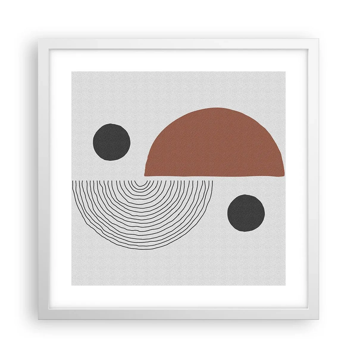 Poszter fekete keretben - A kerék tökéletessége - 40x40 cm