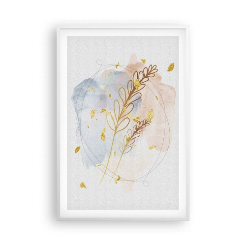 Poszter fekete keretben - Aranyszínű fuvallat - 61x91 cm