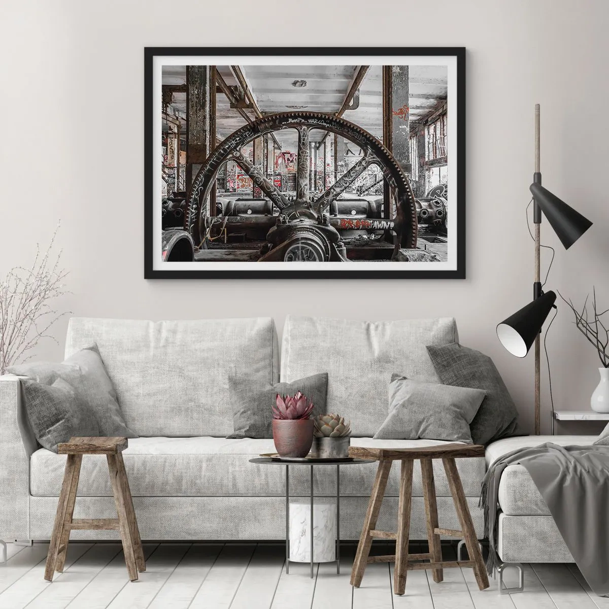 Poszter fehér keretben - A gyár titkos élete - 70x50 cm