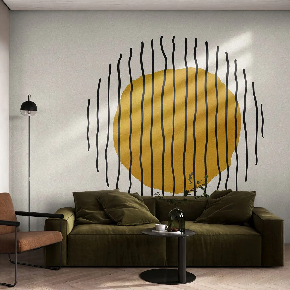 Öntapadós Fotótapéta Deluxe Sticker - A hőtől remegő absztrakció - Absztrakció, Darab, Minimalizmus - 250x175 cm
