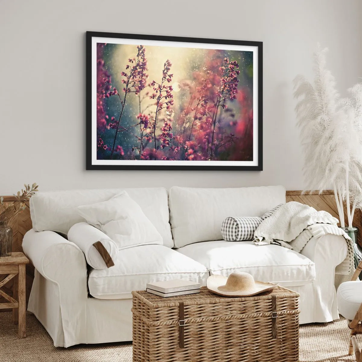 Poszter fehér keretben - Titkos kert - 70x50 cm