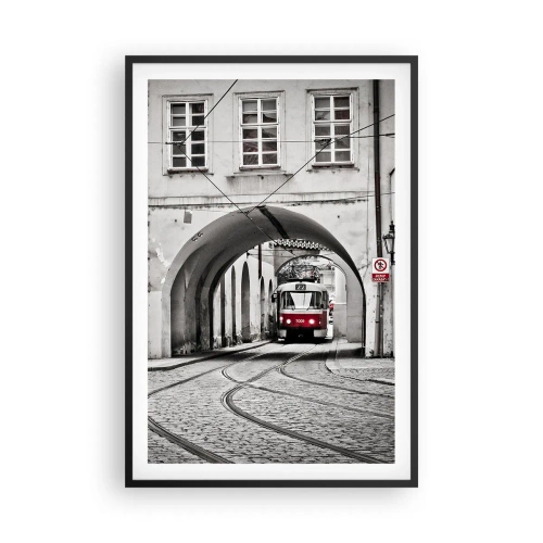 Poszter fehér keretben - A város labirintusán keresztül - 61x91 cm