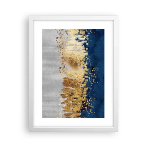 Poszter fekete keretben - Modern kompozíció csillogással - 30x40 cm