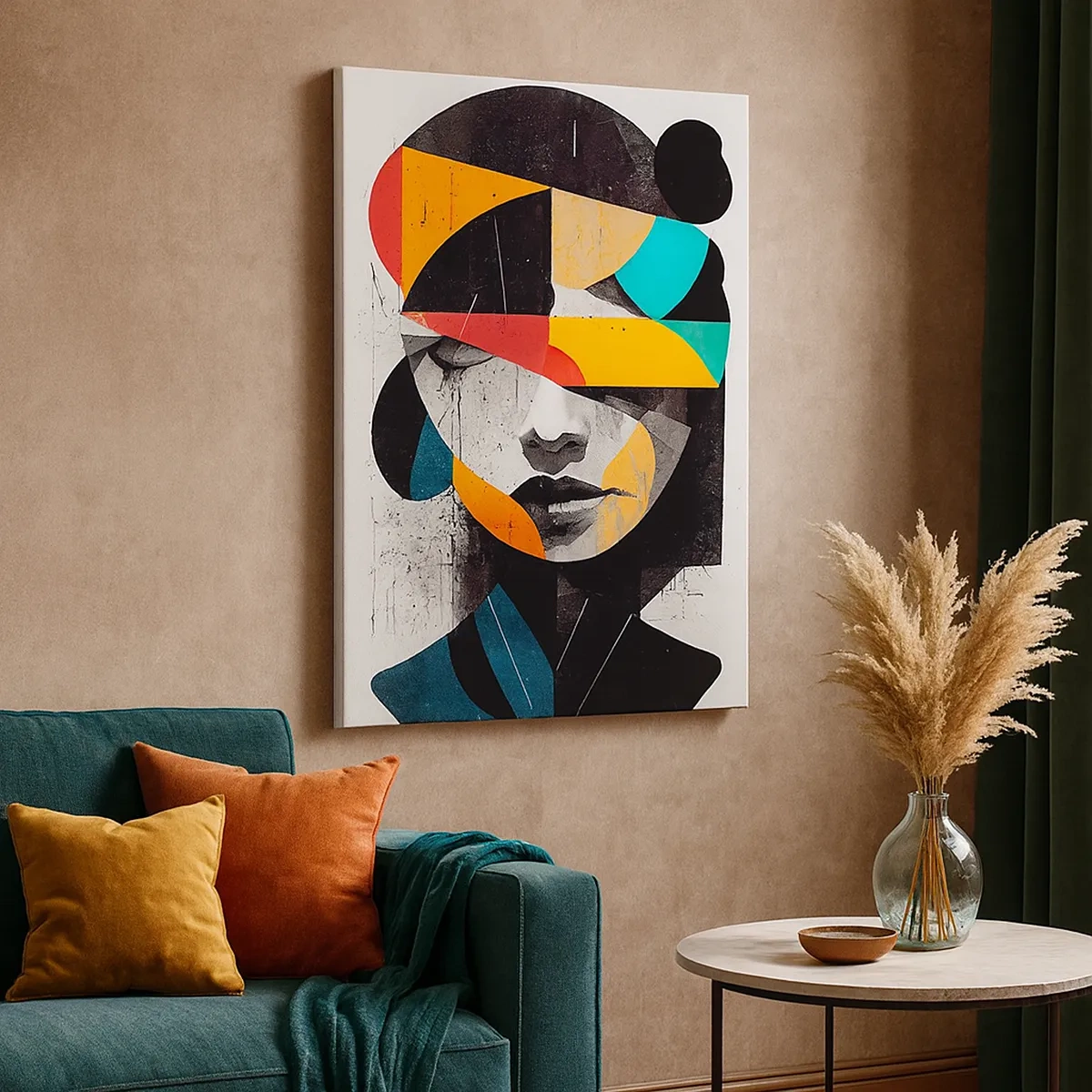 Vászonkép - Sokszínű belső portré - 50x70 cm