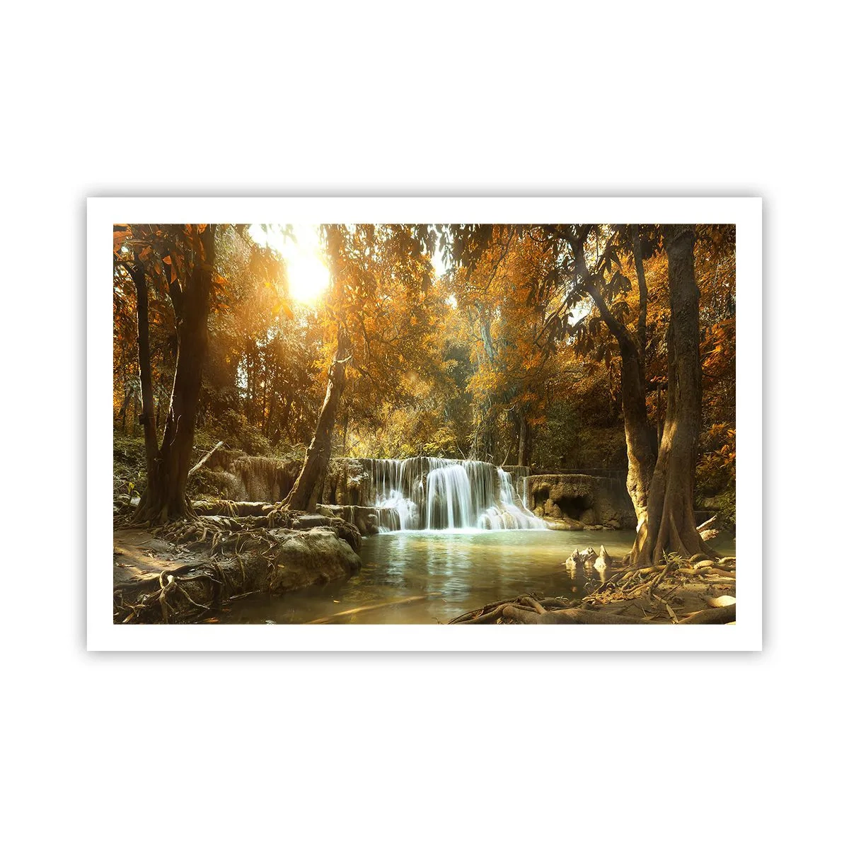 Poszter - Park kaszkád - 91x61 cm