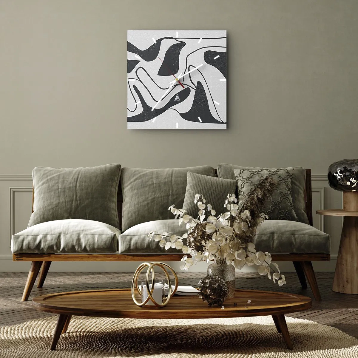 Falióra, Óra - Absztrakt játék egy labirintusban - 40x40 cm