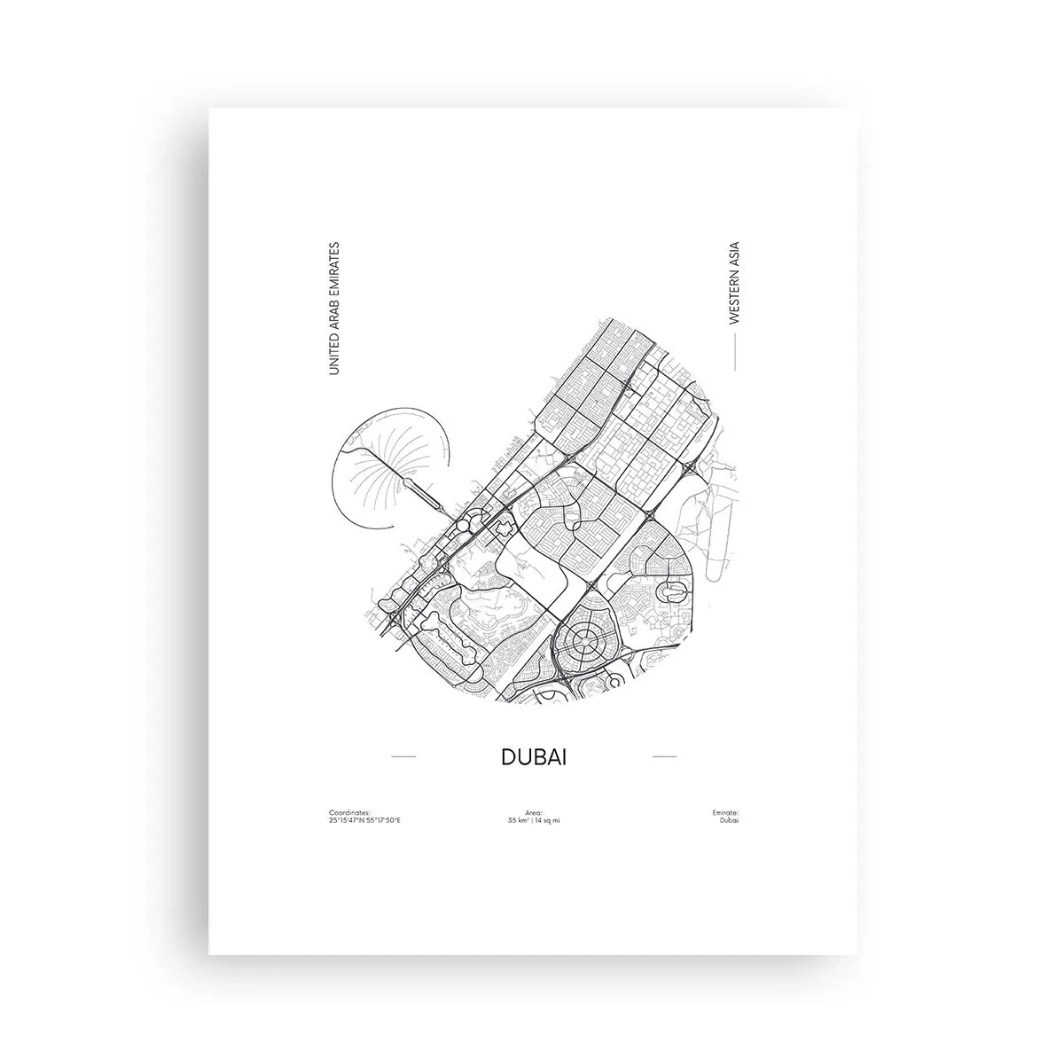 Poszter - Dubai anatómiája - 30x40 cm