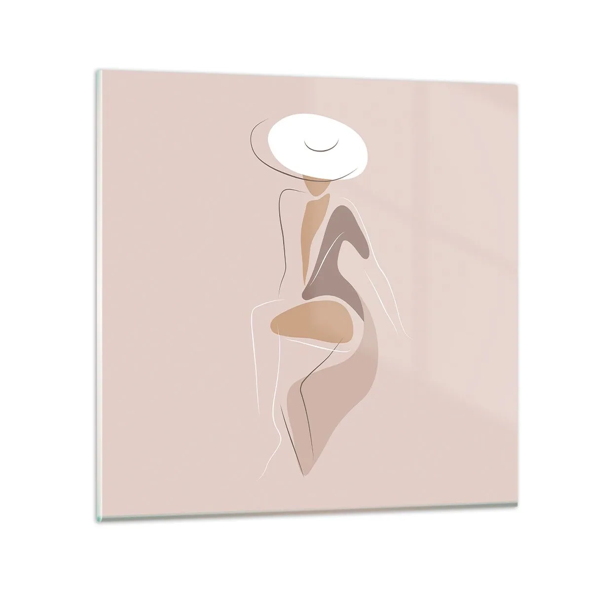 Üveg kép - Egy hölgynek lenni - 40x40 cm