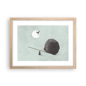 Poszter világos tölgy keretben - Valóra vált álom. - 40x30 cm