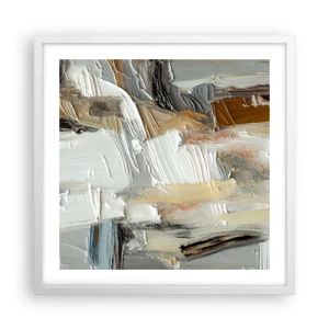 Poszter fekete keretben - Színes rétegződés - 50x50 cm