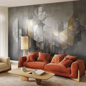 Fotótapéta Premium Sand - Kompozíció jégből és fényből - Absztrakció, Darab, Art Deco - 400x280 cm