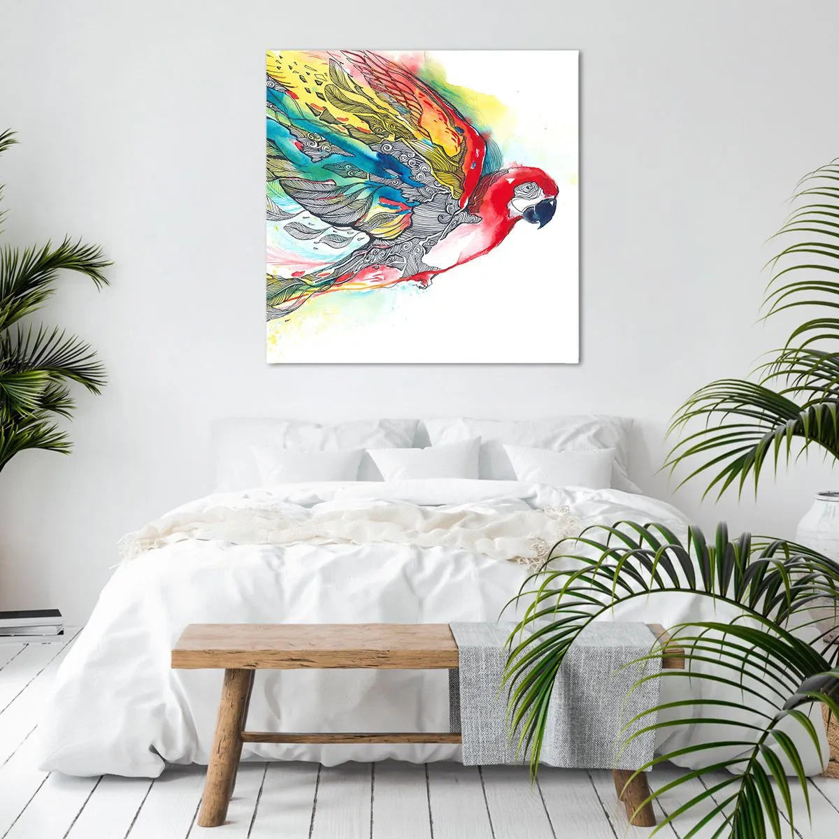 Vászonkép - Élj színesen - 50x50 cm