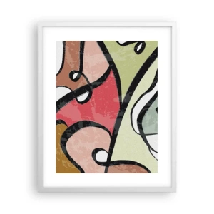 Poszter fekete keretben - Pirouettek a színek között - 40x50 cm