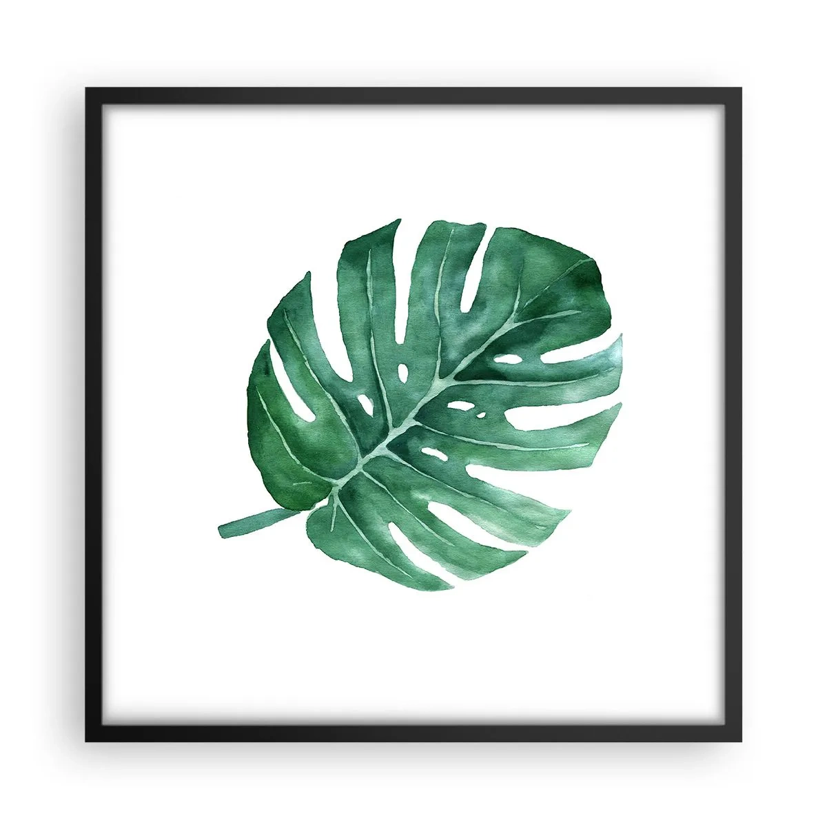 Poszter fehér keretben - Zöld koncepció - 50x50 cm