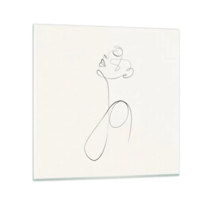 Üveg kép - Álmokban hurkolt - 30x30 cm