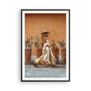 Poszter fehér keretben - Hippi stílusban - 61x91 cm