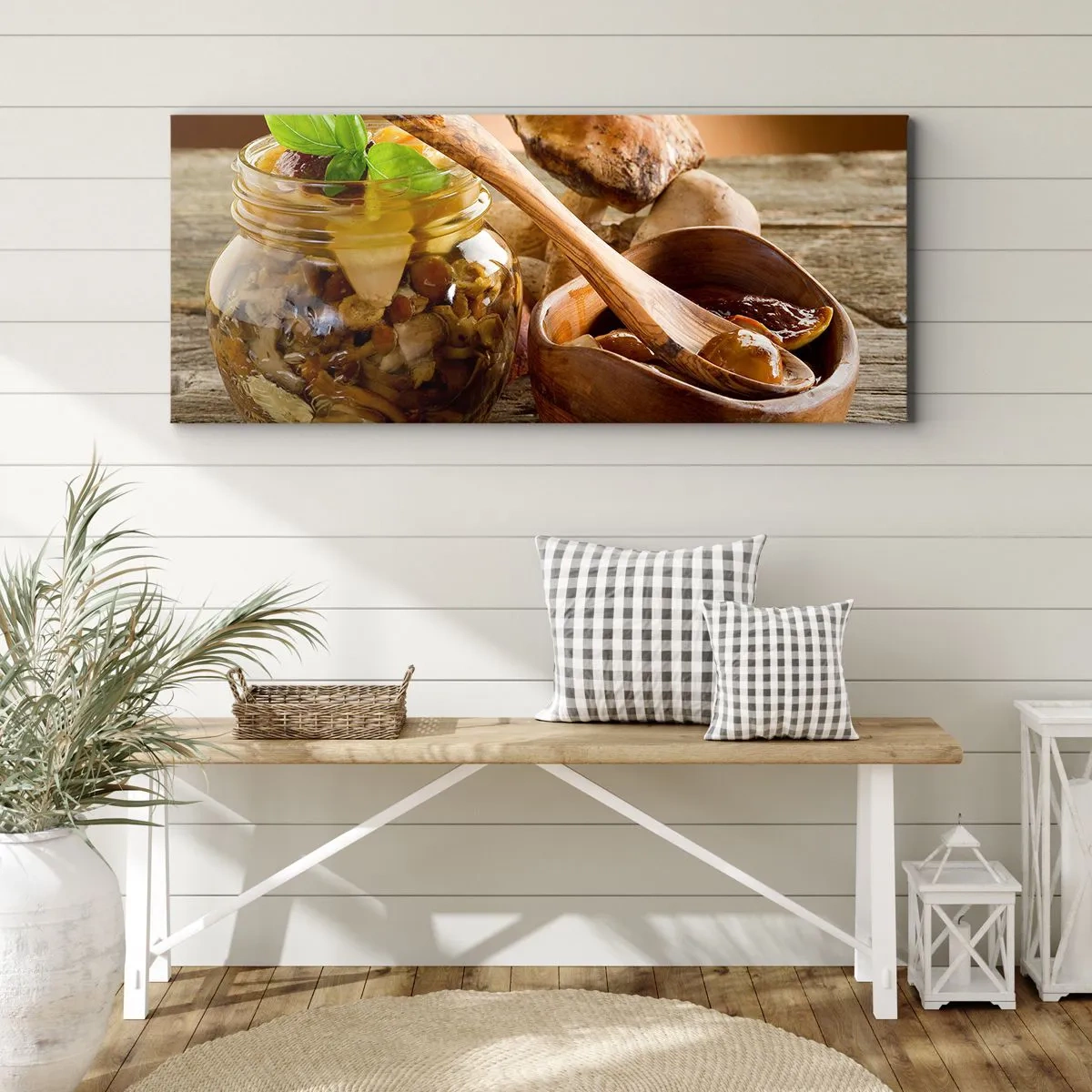 Vászonkép - Akár frissen, akár sósan, vagy az őszi szezonban... - 100x40 cm