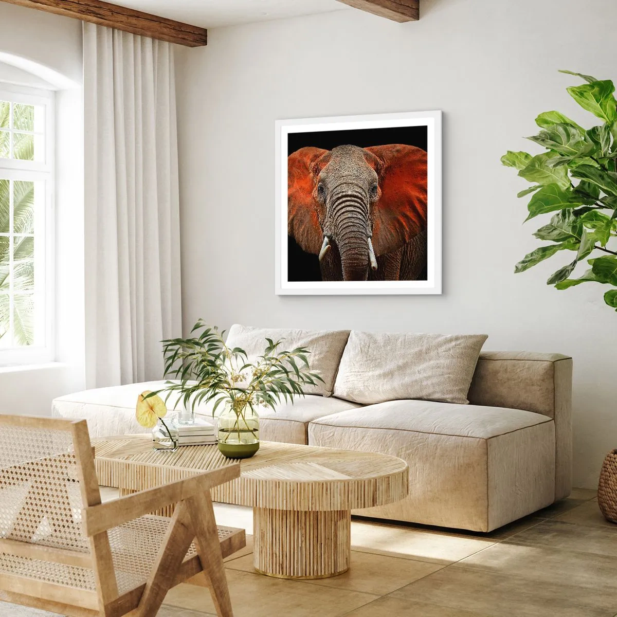 Poszter fekete keretben - Én vad vagyok, és te? - 40x40 cm