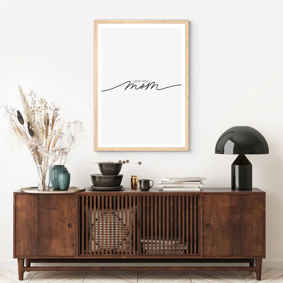 Poszter világos tölgy keretben - Nagy megrázás - 70x100 cm