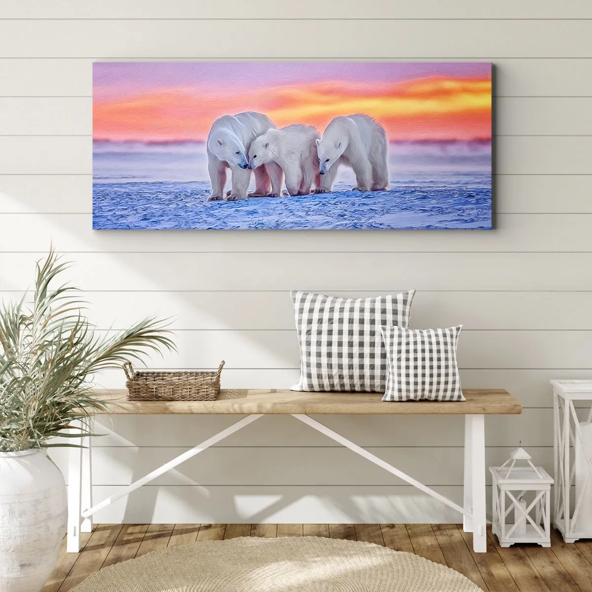 Vászonkép - Elég a családi meleg - 160x50 cm