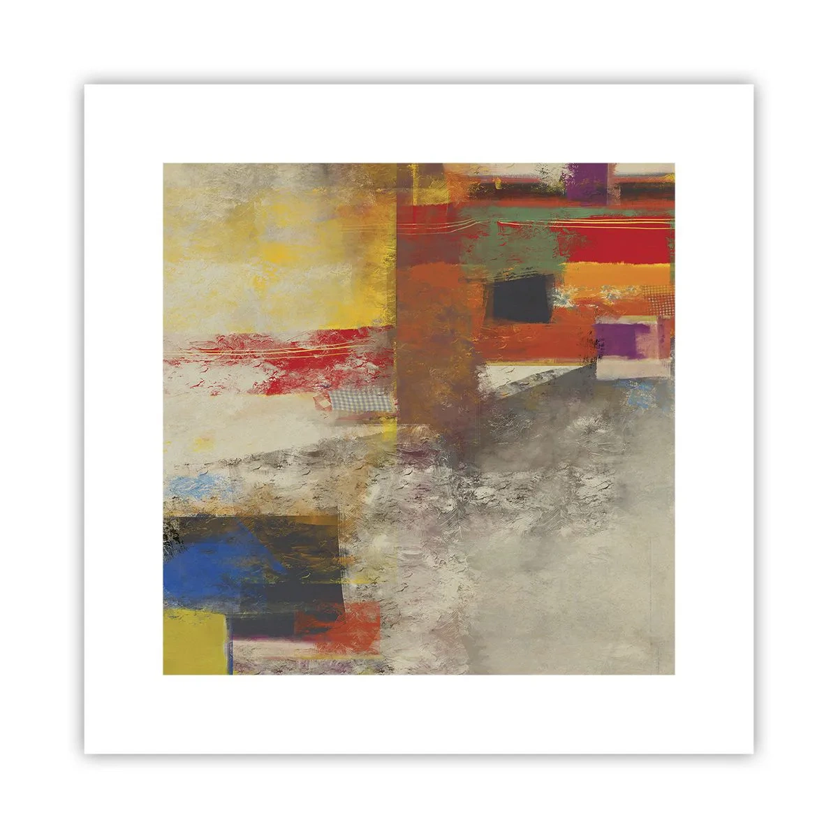 Poszter - Színgeometria - 30x30 cm