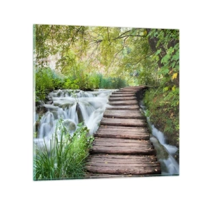 Üveg kép - A víz egyáltalán nem csendes - 70x70 cm