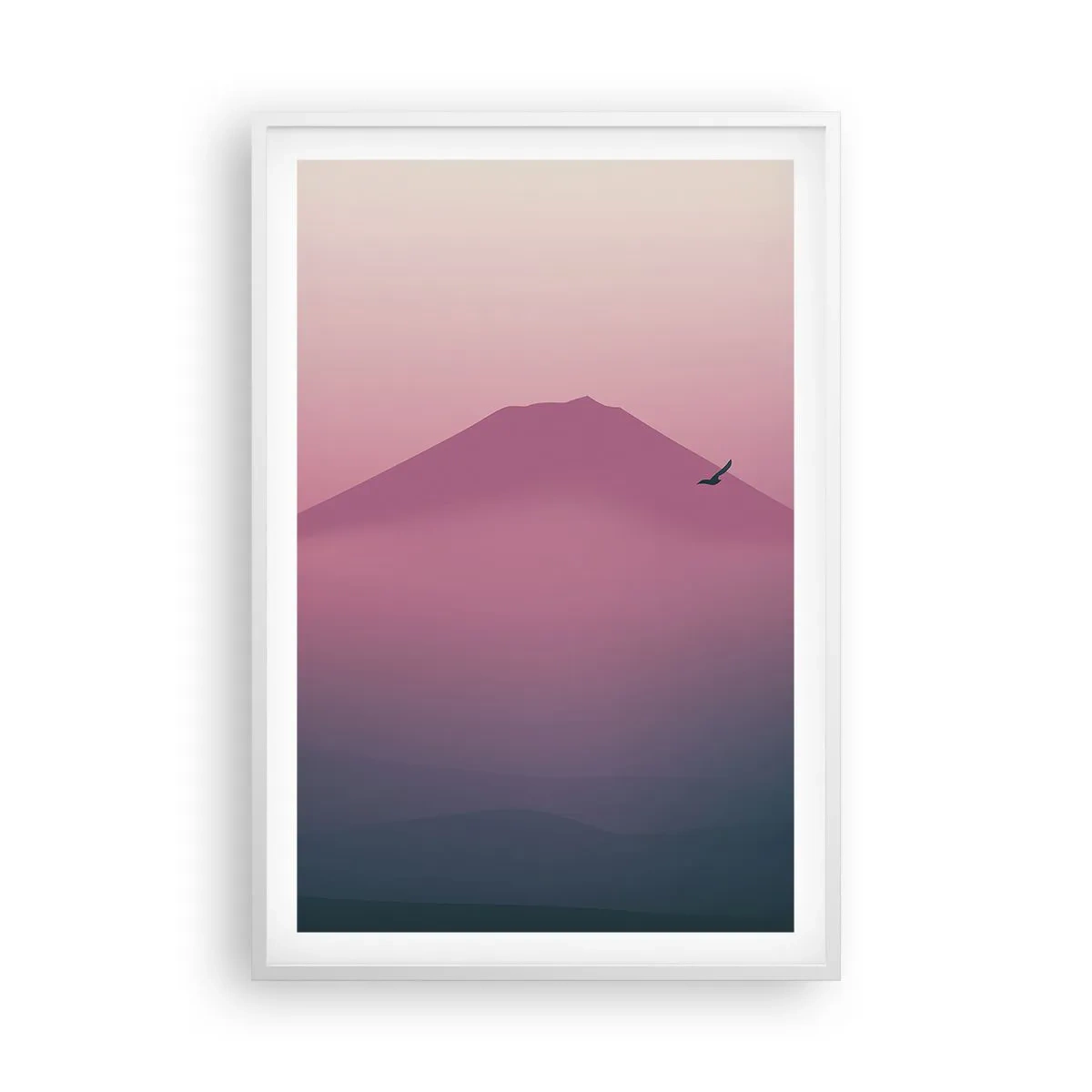 Poszter fekete keretben - Vándorok a felhők felett - 61x91 cm