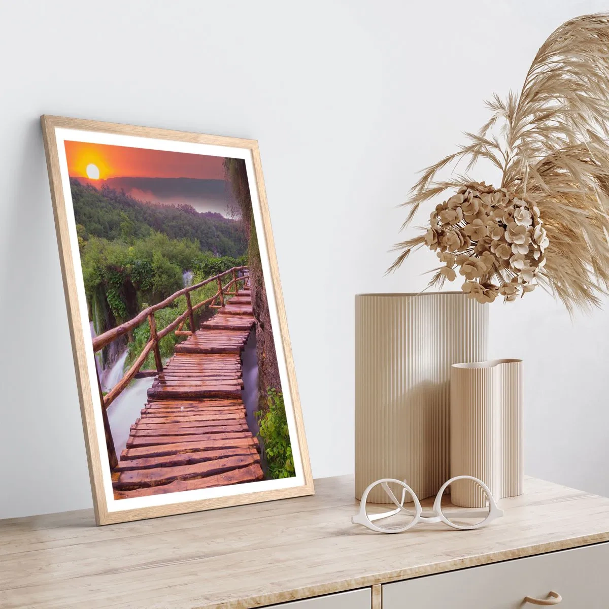 Poszter világos tölgy keretben - Hihetetlen szépség - 70x100 cm