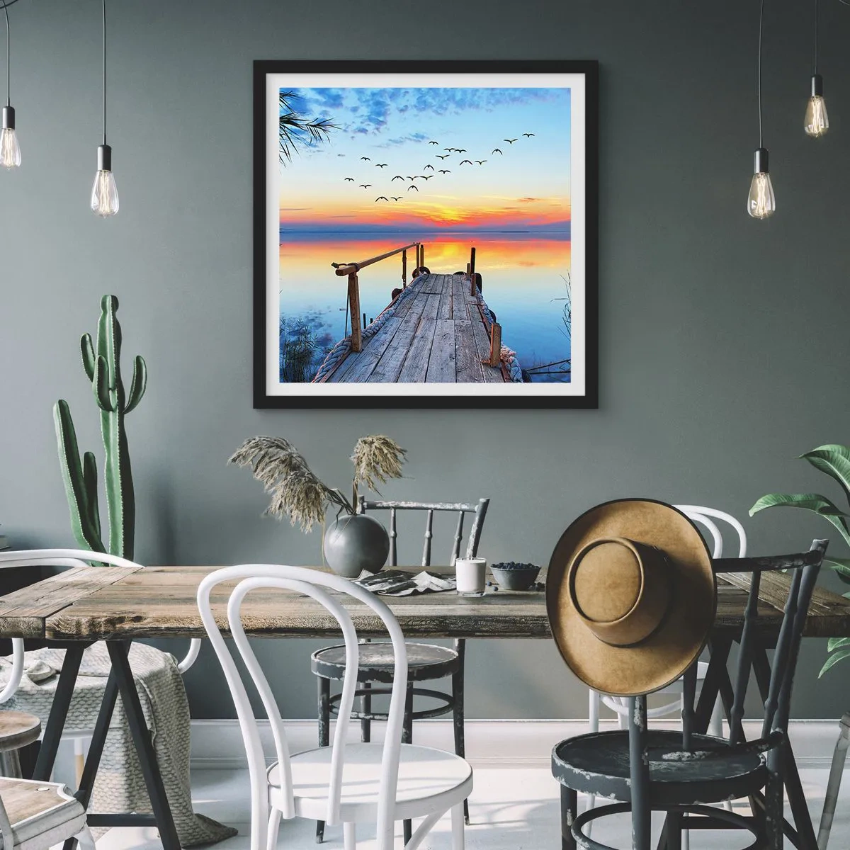 Poszter fehér keretben - Ideje visszamenni… - 40x40 cm