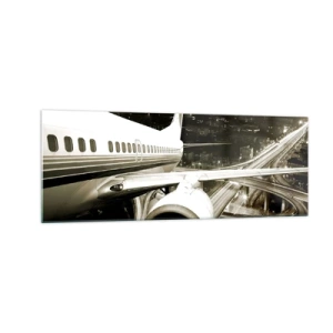 Üveg kép - Felrepülni az éjszakába - 140x50 cm