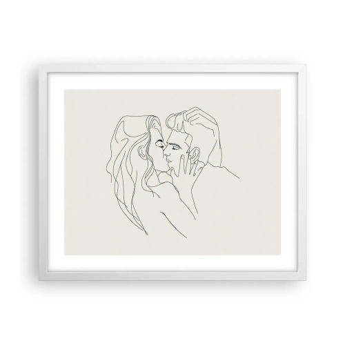 Poszter fekete keretben - Összegabalyodva az érzésben - 50x40 cm