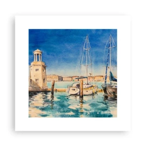 Poszter - Napos lagúna - 30x30 cm