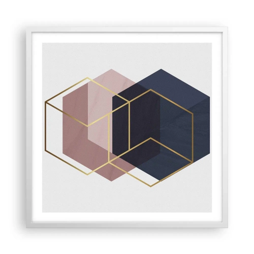 Poszter fekete keretben - Az egyszerűség ereje - 60x60 cm