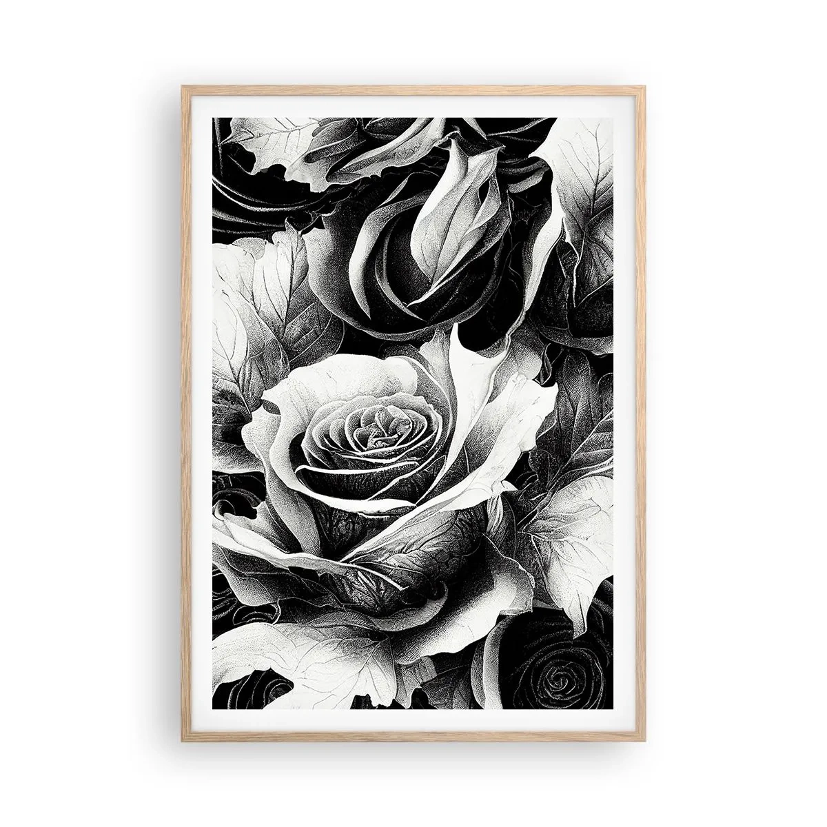 Poszter világos tölgy keretben - Mindig a királynő - 70x100 cm