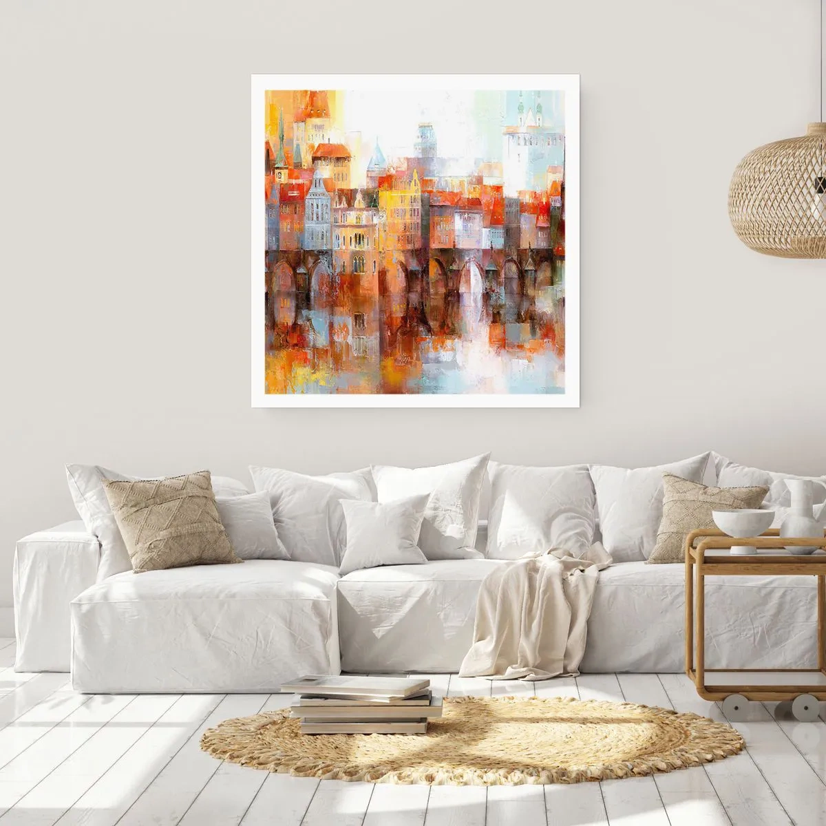 Poszter - A híd alatt is gyönyörű - 40x40 cm