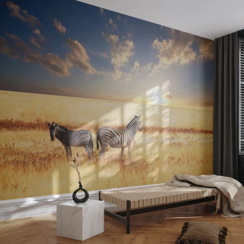 Fotótapéta Premium Sand - Menj el, ne zavard a békét - Állatok, Borda, Szafari - 500x350 cm