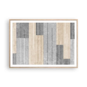 Poszter világos tölgy keretben - Kompozíció: tartsa a függőlegeset - 100x70 cm