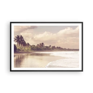 Poszter fehér keretben - A hullámok simogatása - 91x61 cm