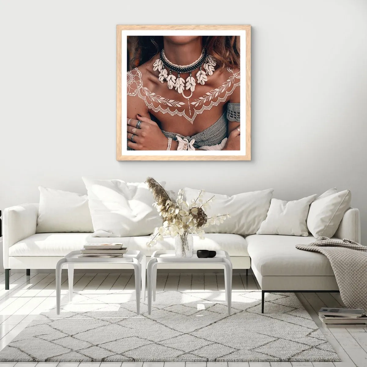 Poszter világos tölgy keretben - Talizmánok, a nőiesség rituáléi - 60x60 cm