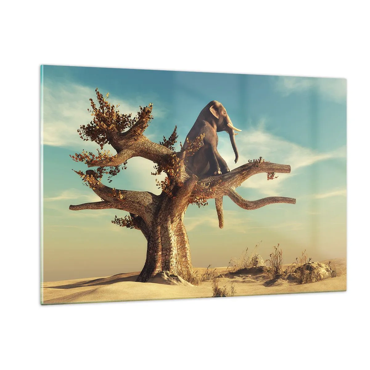 Üveg kép - Egy új nézőpont - 120x80 cm