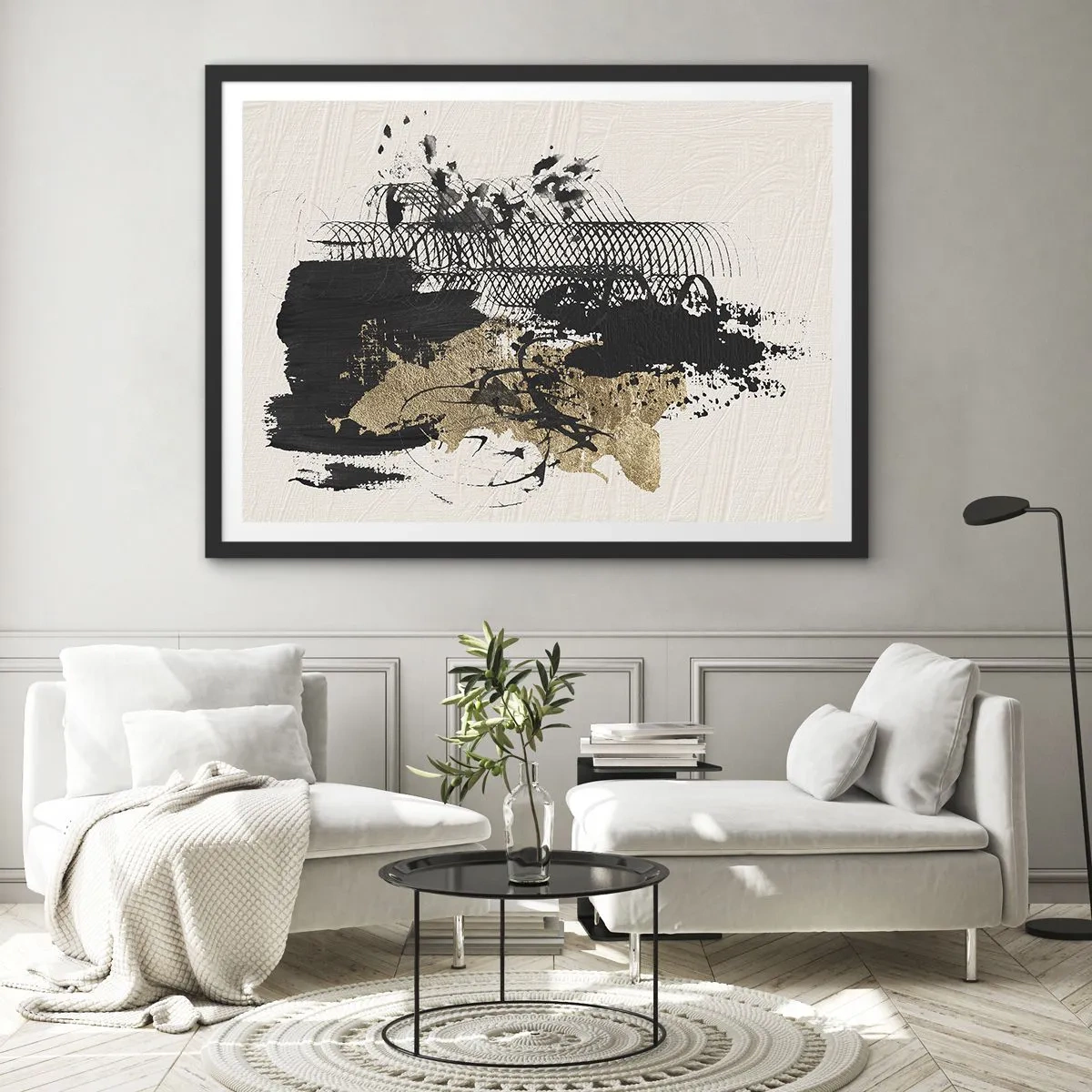 Poszter fehér keretben - Szenvedélyes kompozíció - 70x50 cm