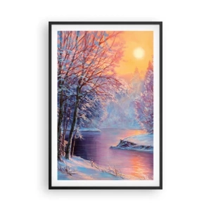 Poszter fehér keretben - A tél árnyalatai - 61x91 cm