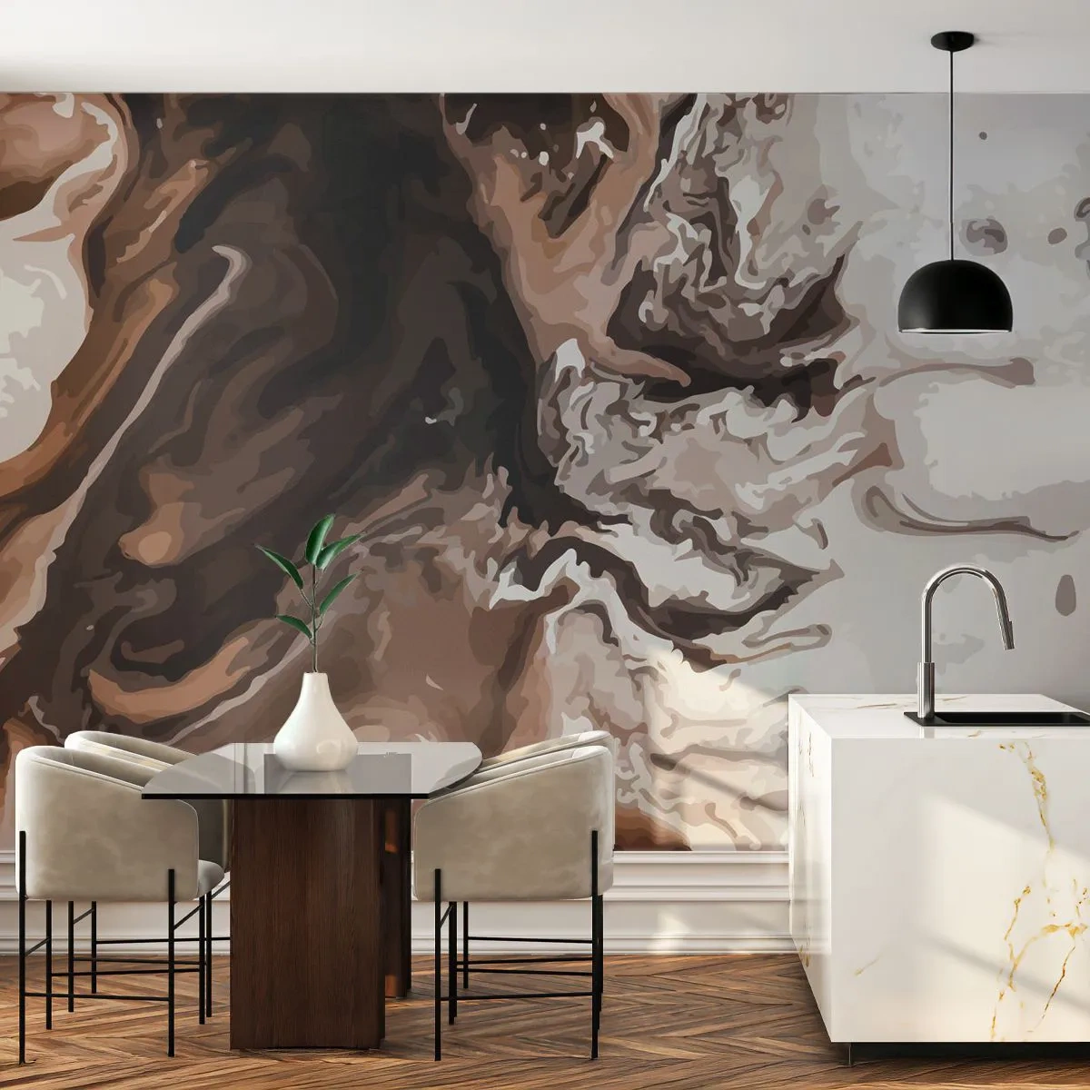 Fotótapéta Standard Eco - Színkontraszt - Absztrakció, Darab, Modern minta - 400x280 cm