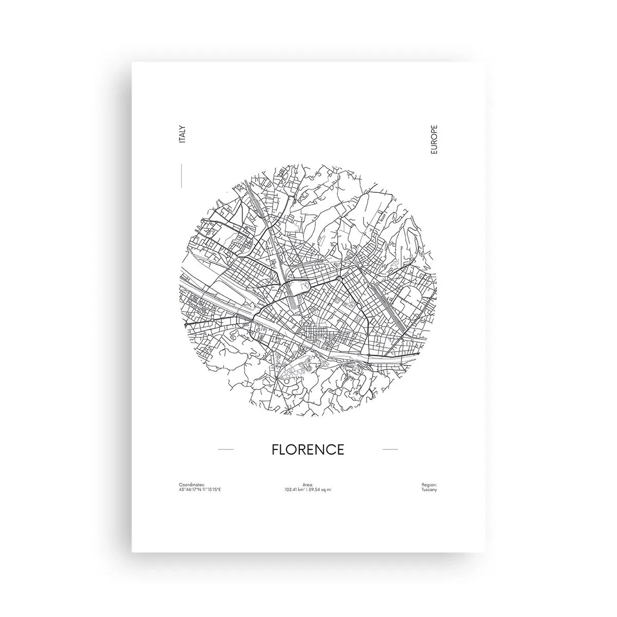 Poszter - Firenze anatómiája - 50x70 cm