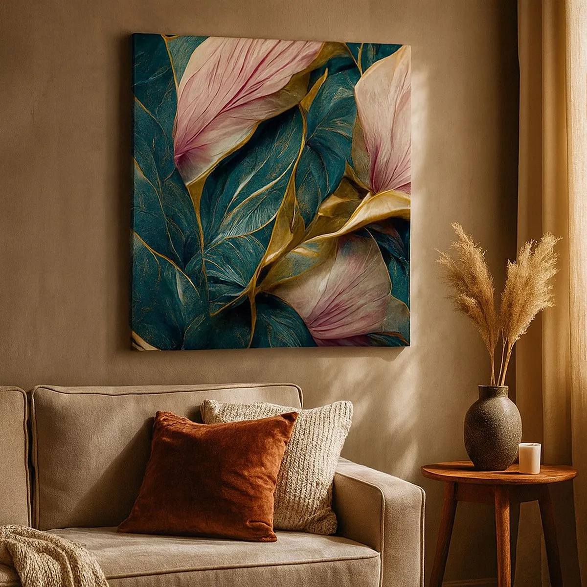 Vászonkép - Természetes elegancia és stílus - 30x30 cm