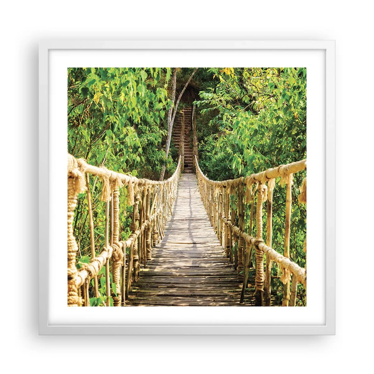 Poszter fekete keretben - Zöldben ragadva - 50x50 cm