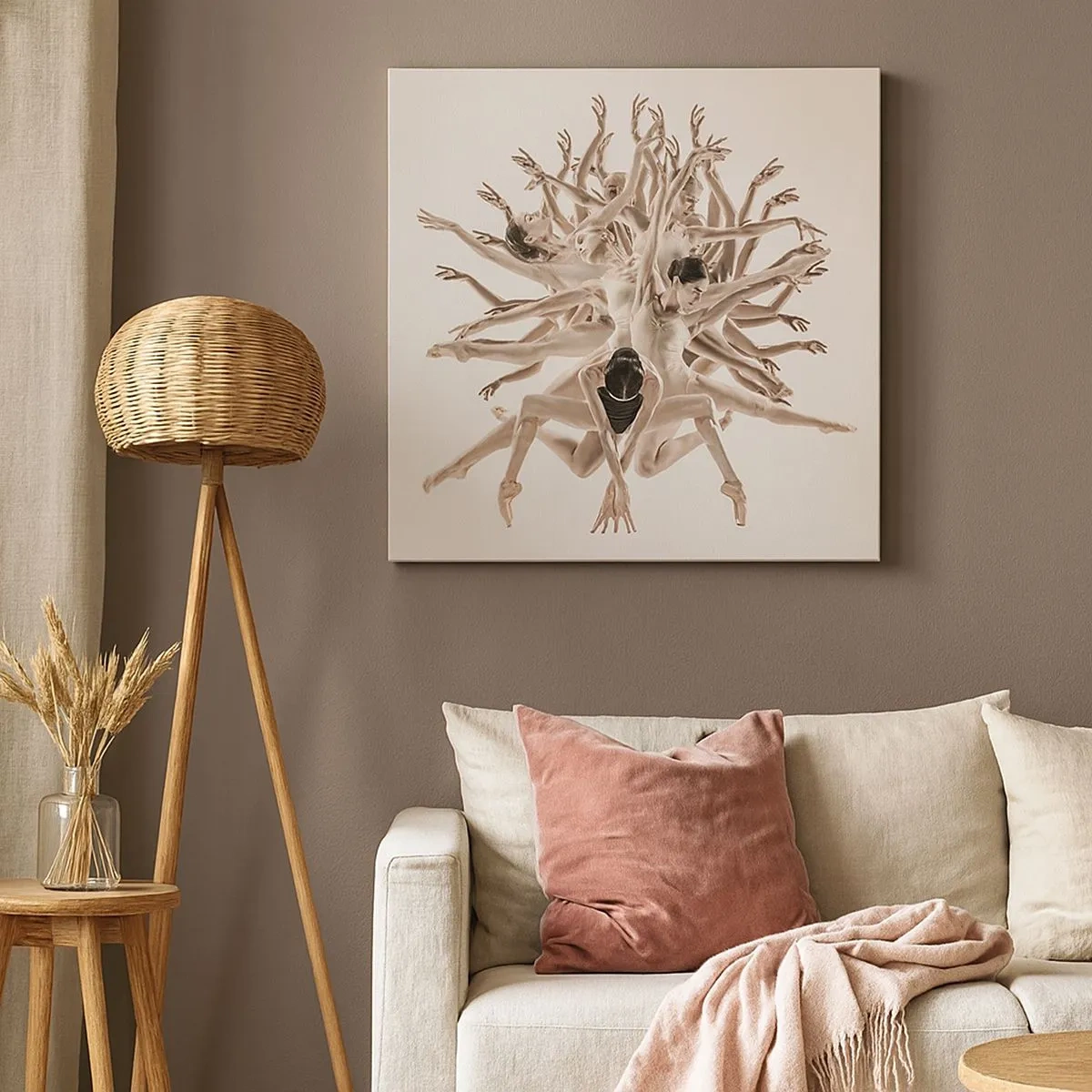 Vászonkép - Virágzás a táncban - 30x30 cm