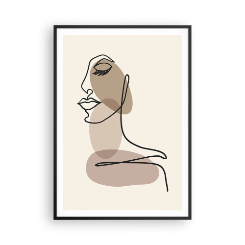 Poszter fehér keretben - Egy bizonyos szépségvonal - 70x100 cm