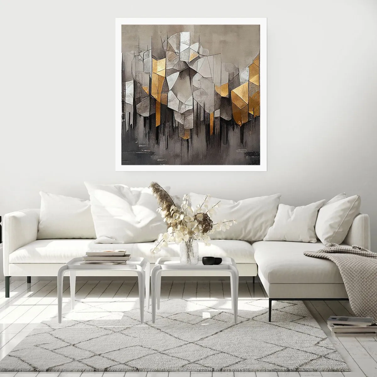 Poszter - Kompozíció jégből és fényből - 50x50 cm